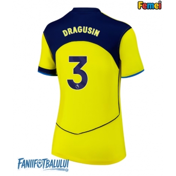 Tottenham Hotspur Radu Dragusin #3 Tricou Fotbal Replică 2025-26 Femei Treilea